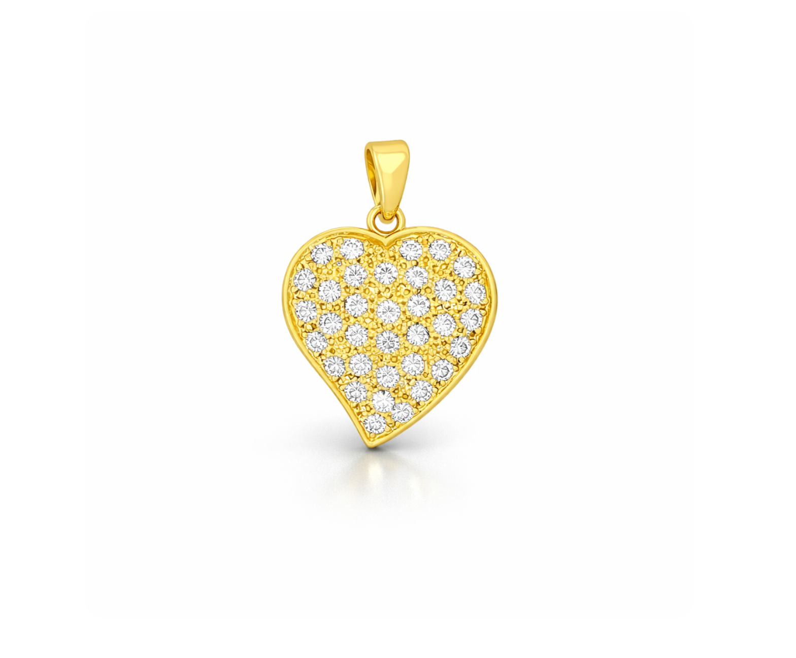 DIAMOND HEART CHARM
