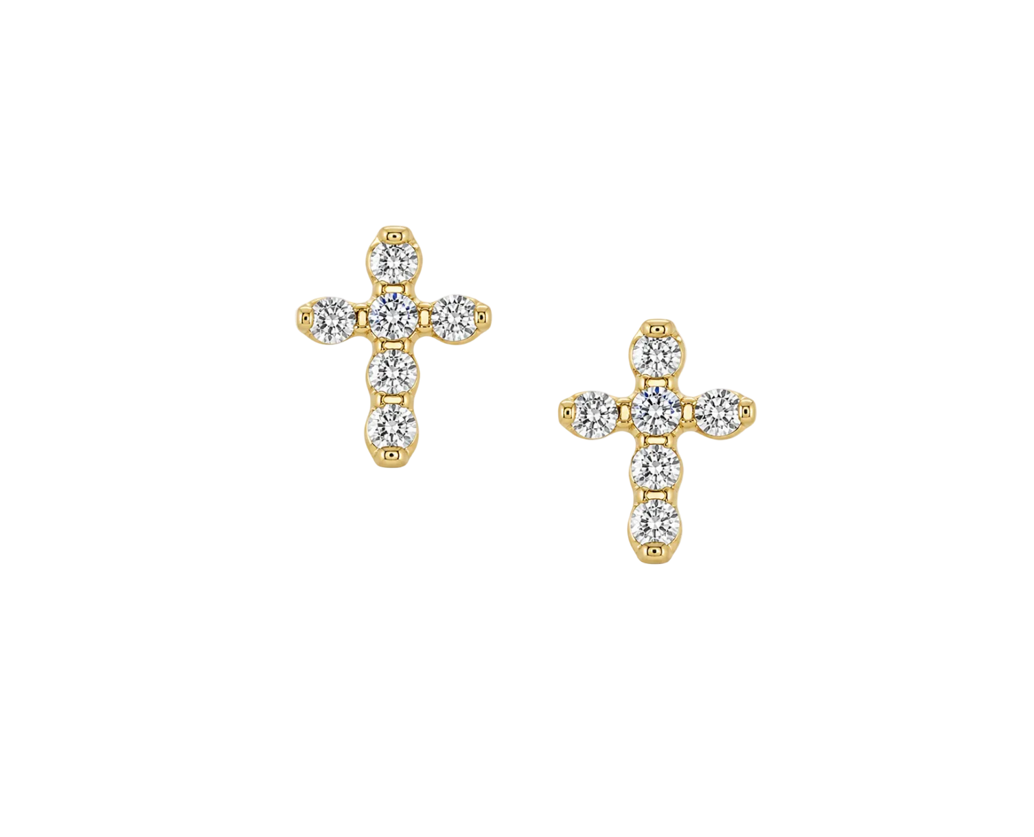 DIAMOND CROSS STUDS