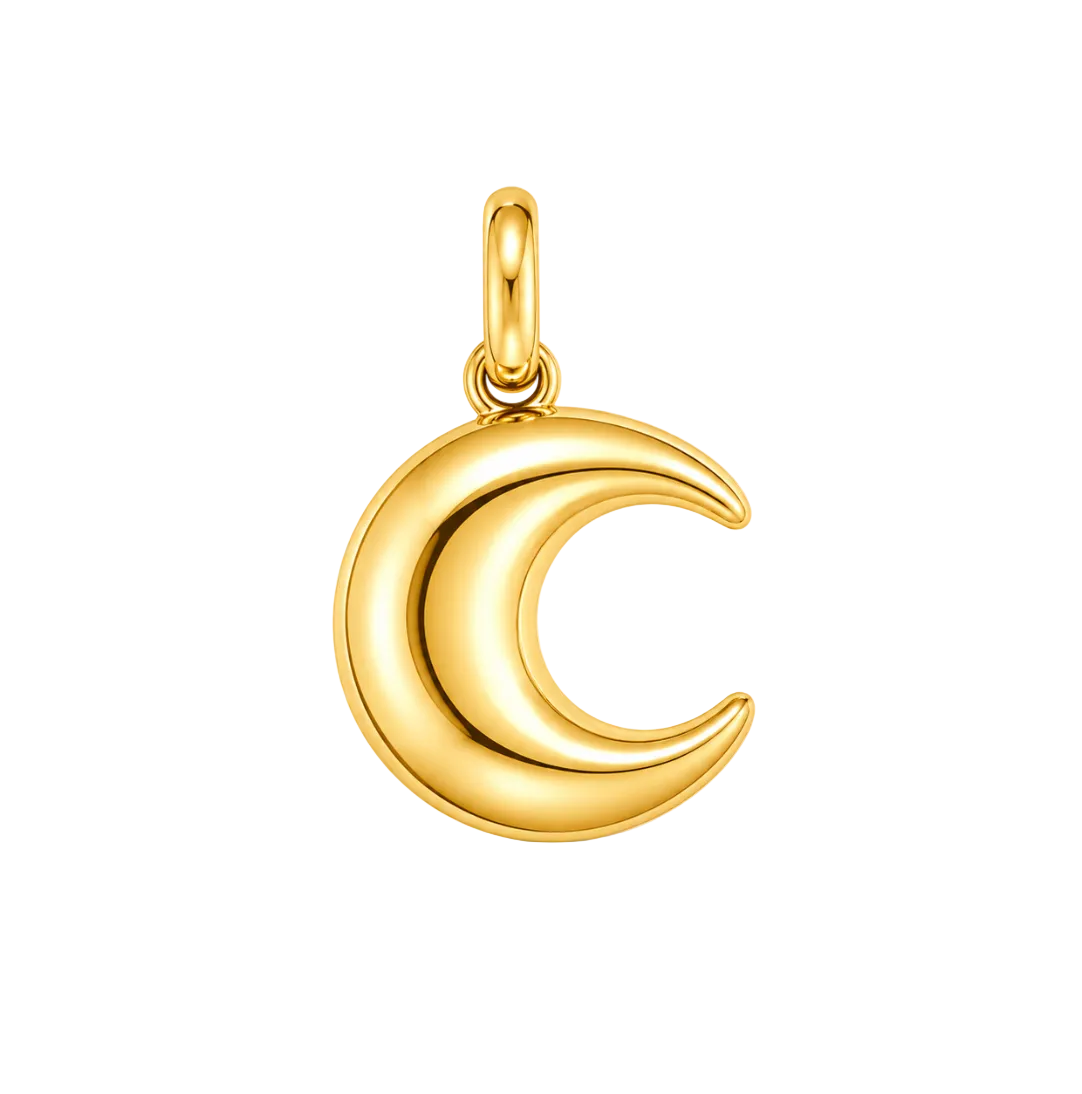 PUFFED MOON CHARM