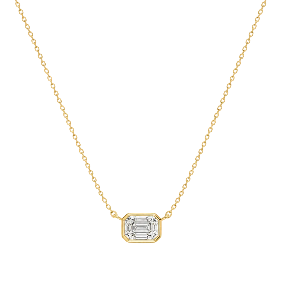 BAGUETTE DIAMOND CLUSTER NECKLACE