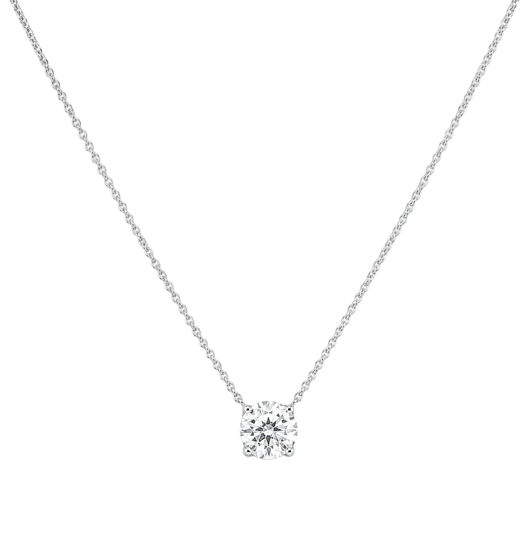 LAB DIAMOND SOLITAIRE NECKLACE