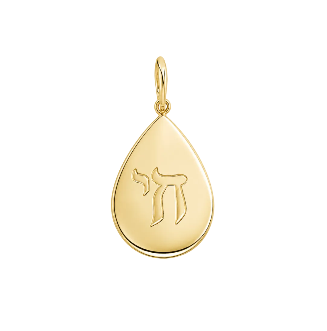 CHAI TEARDROP CHARM