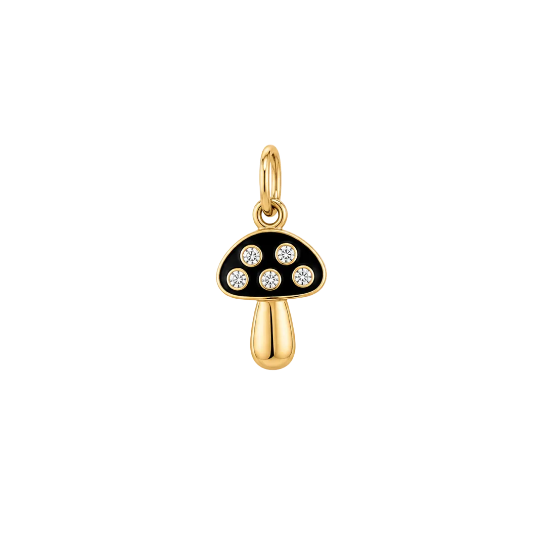 DIAMOND MUSHROOM CHARM