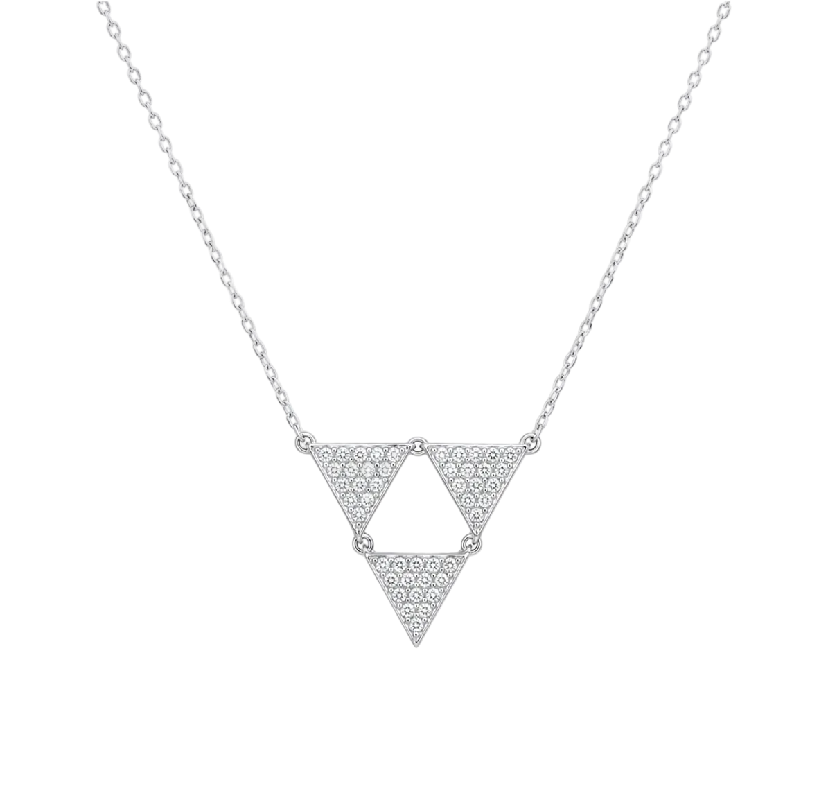 PAVÉ TRIANGLE NECKLACE