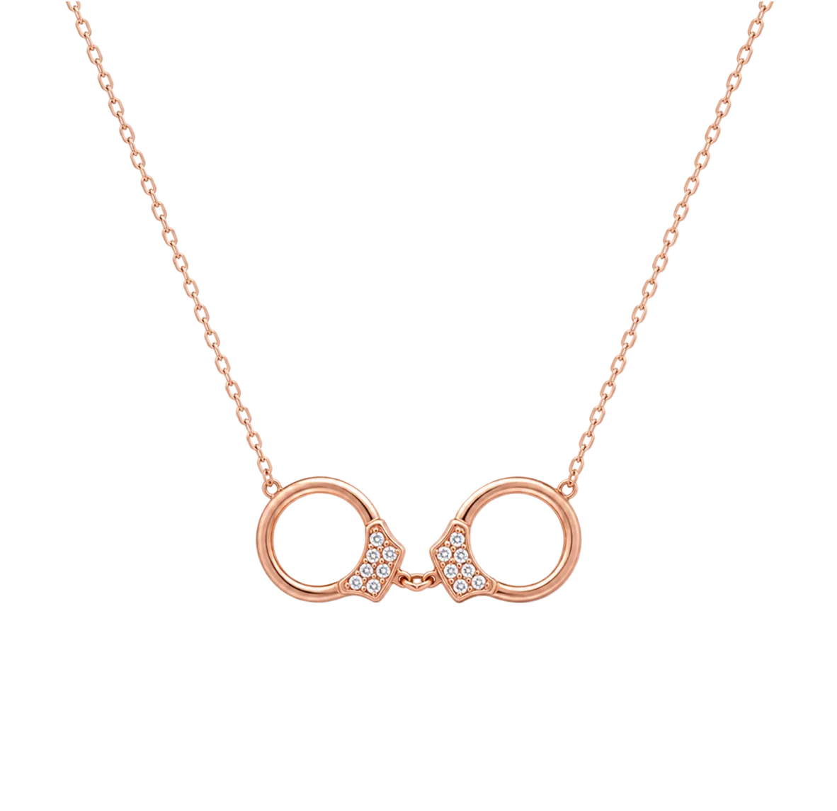 DIAMOND HANDCUFF NECKLACE