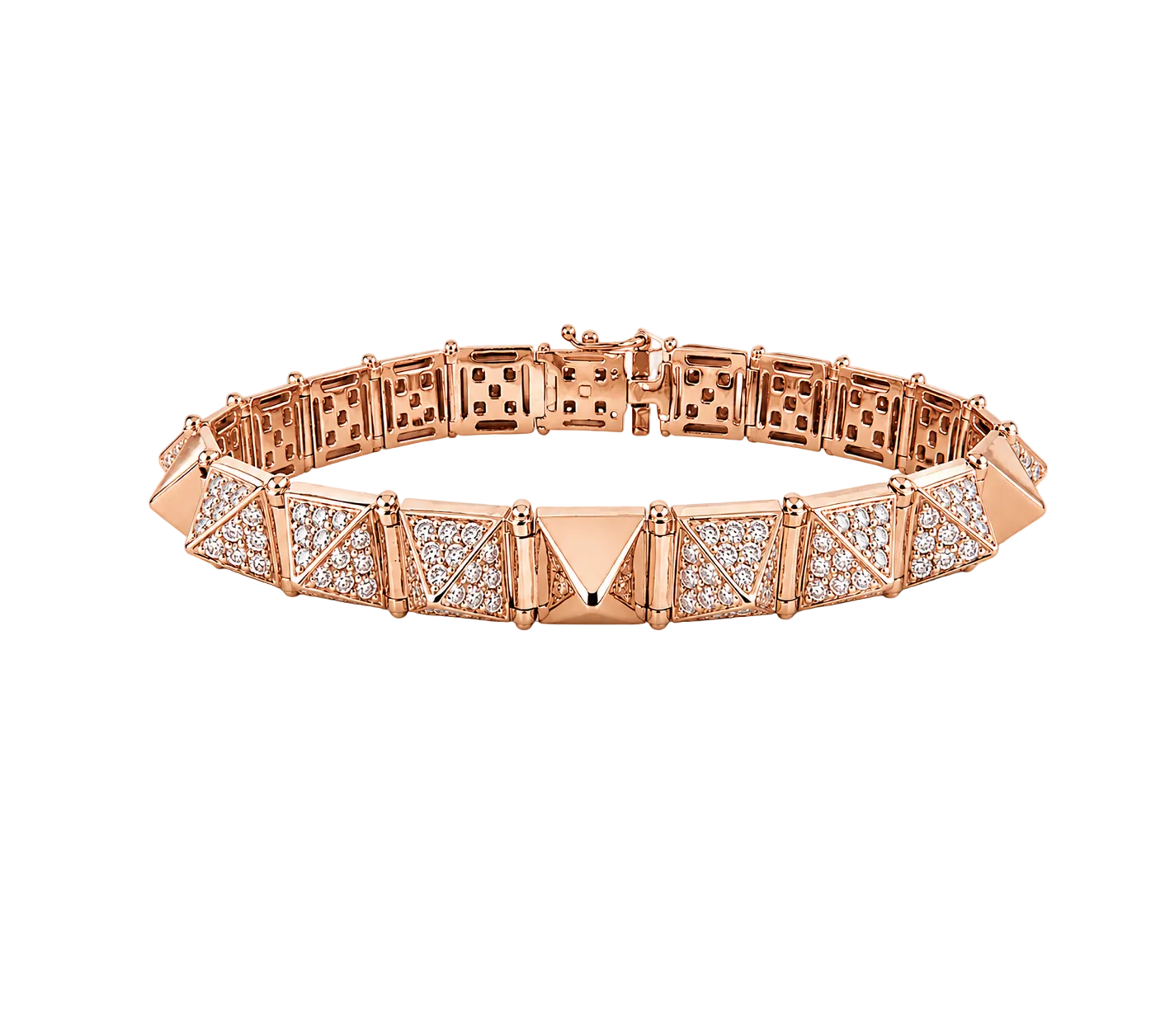 DIAMOND SECTION SPIKE BRACELET