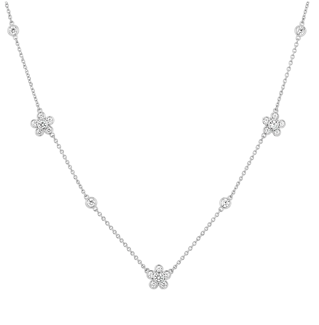 DIAMOND FLOWER NECKLACE