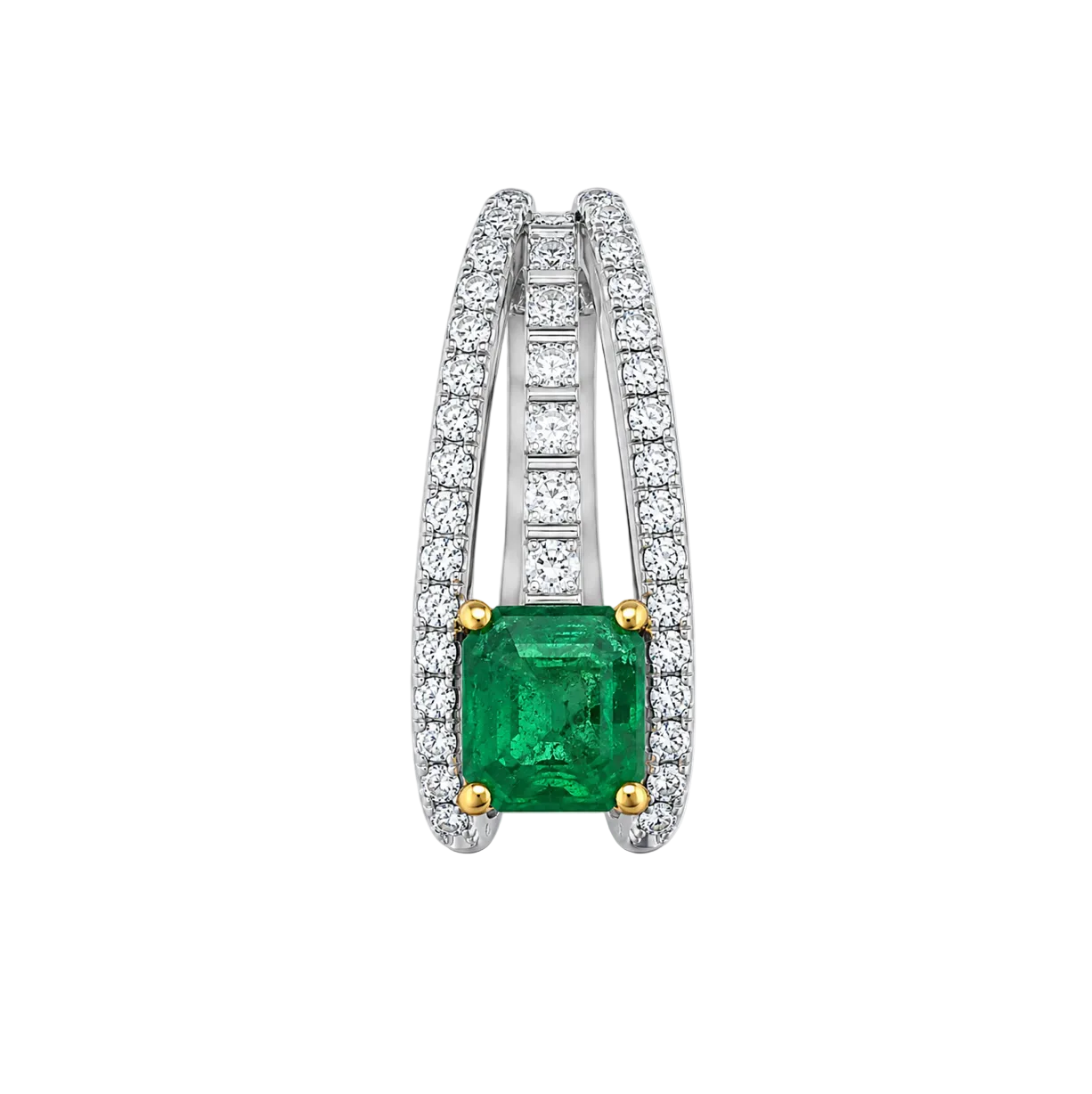 DIAMOND & EMERALD PENDANT