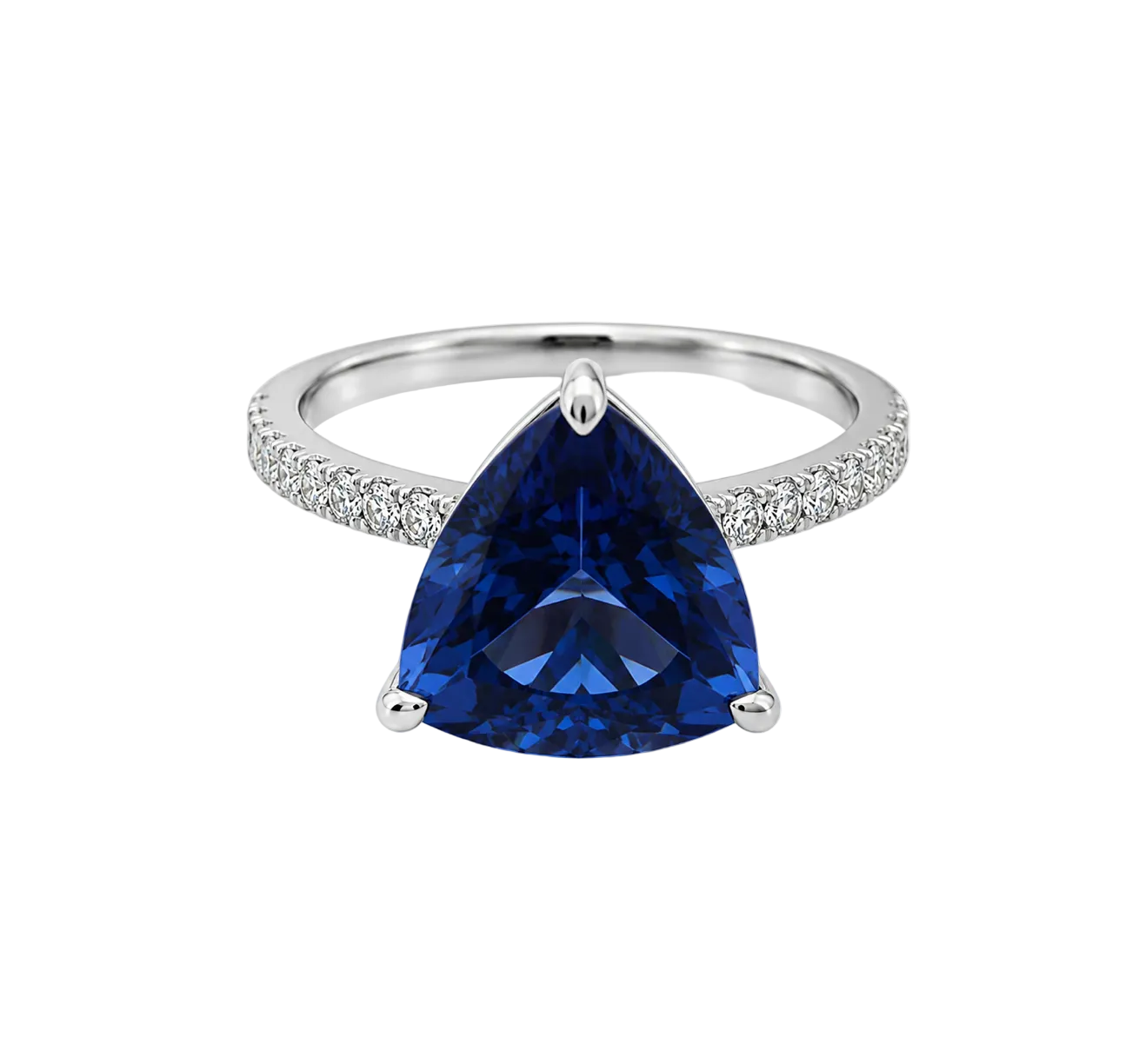 TANZANITE DIAMOND PAVÉ BAND RING