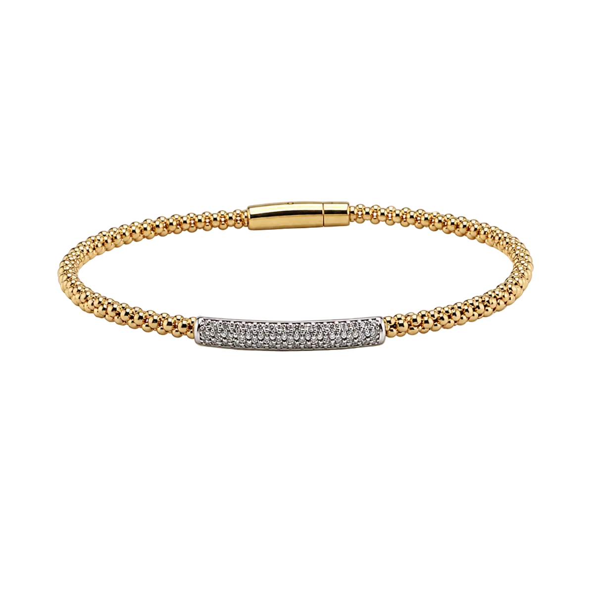 DIAMOND BAR TEXTURED BANGLE