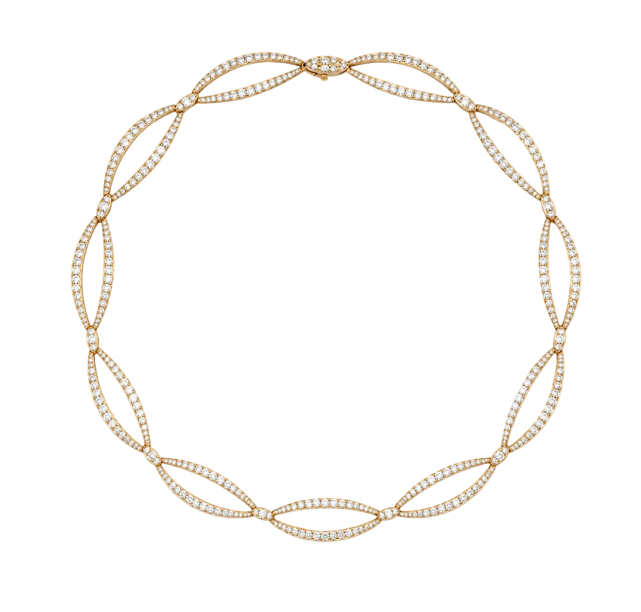 DIAMOND OPEN LINK NECKLACE