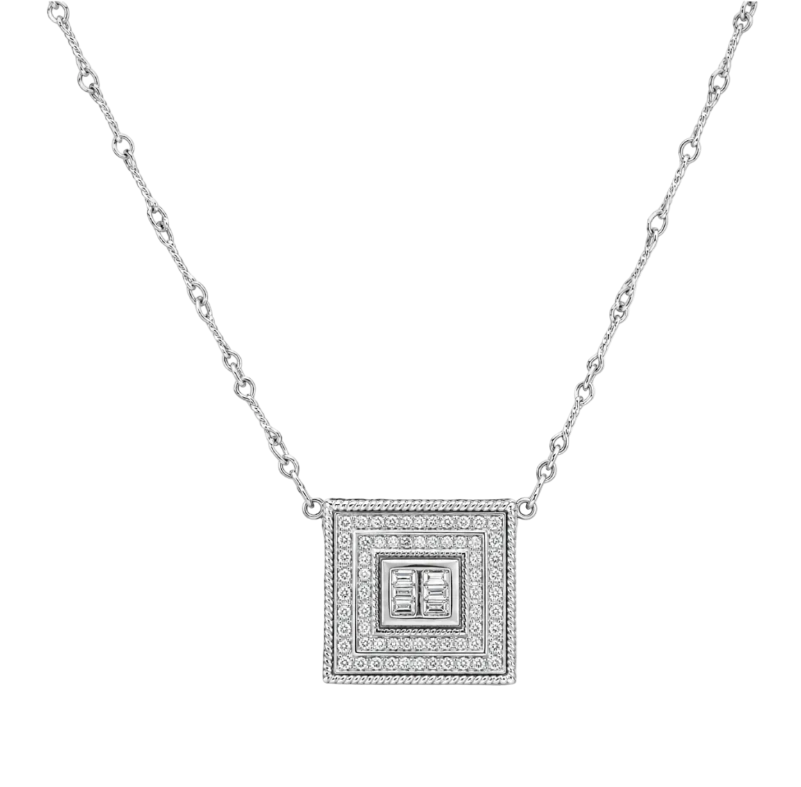 GEOMETRIC DIAMOND NECKLACE