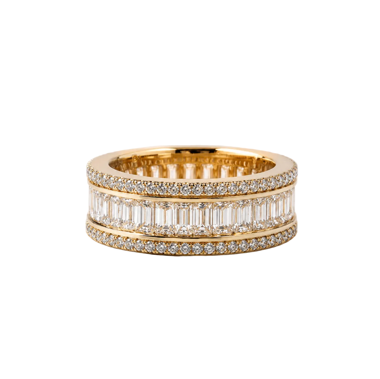 BAGUETTE & ROUND DIAMOND ETERNITY BAND