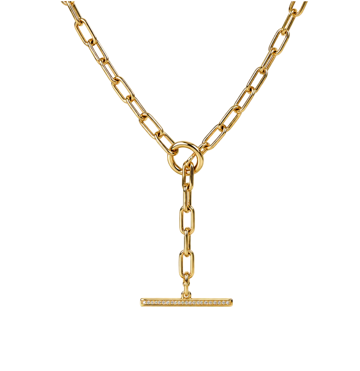 DIAMOND TOGGLE LARIAT NECKLACE