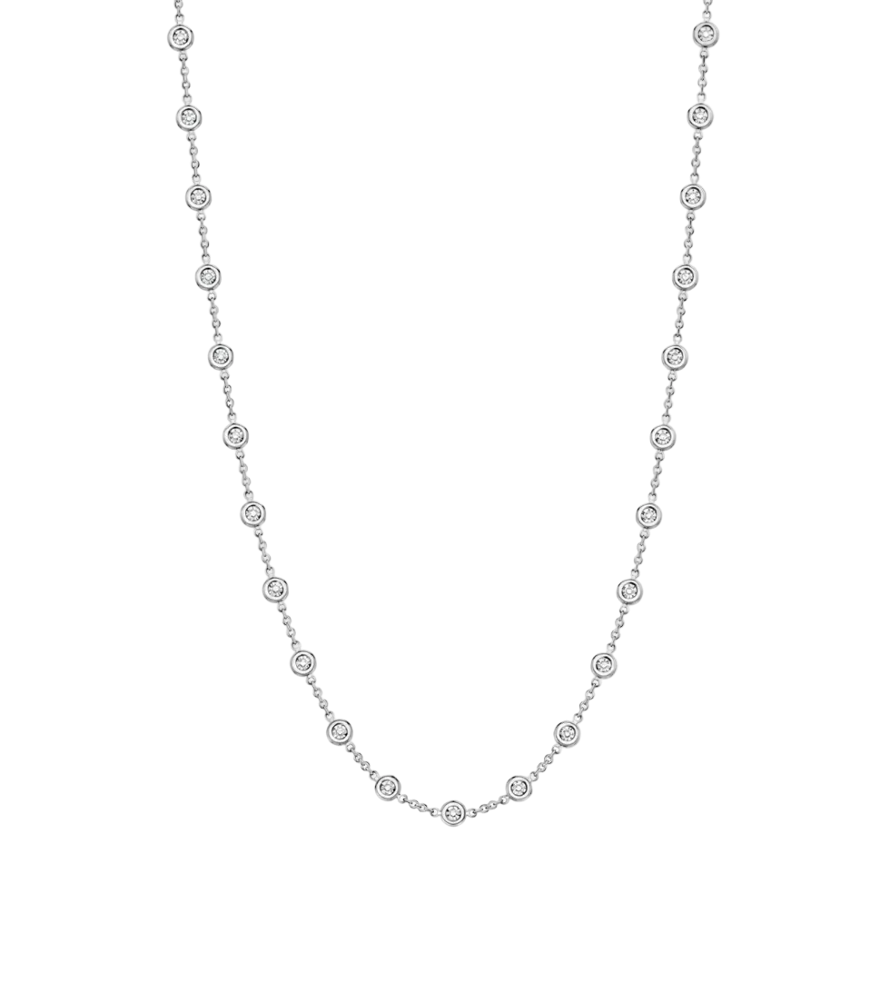 BEZEL SET DIAMOND BY THE YARD NECKLACE