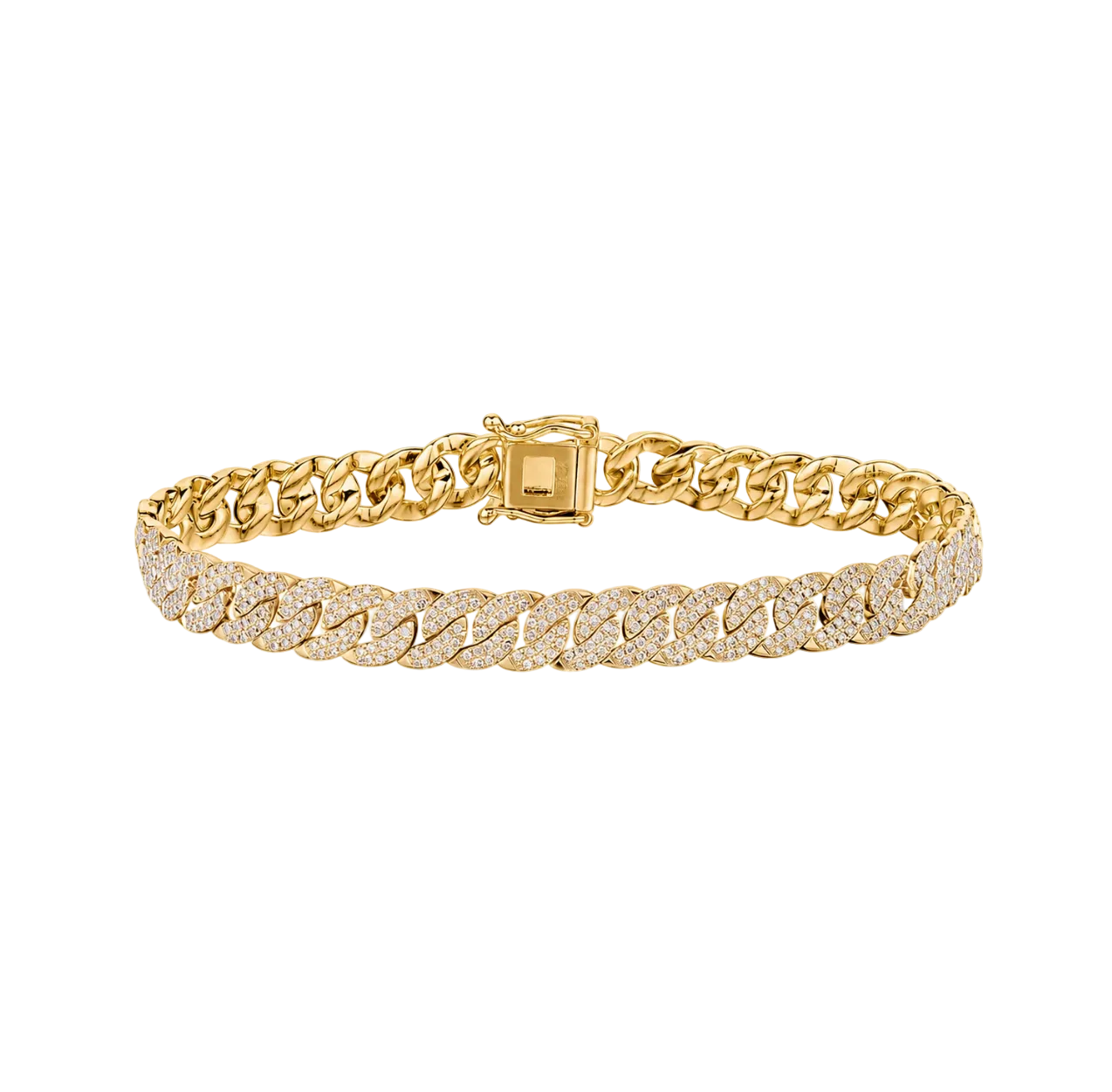 DIAMOND CURB LINK BRACELET