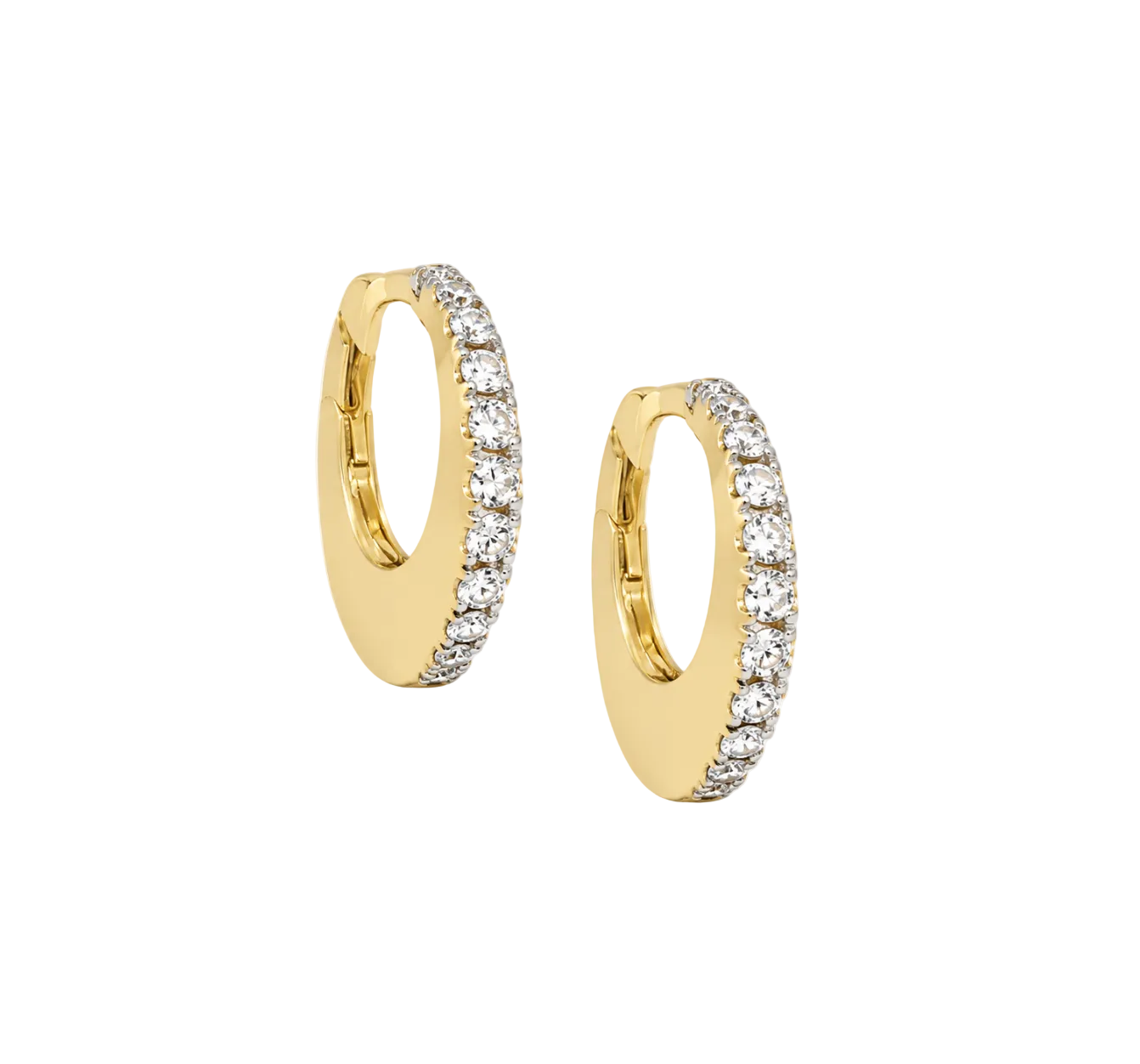 ROUND DIAMOND HOOPS