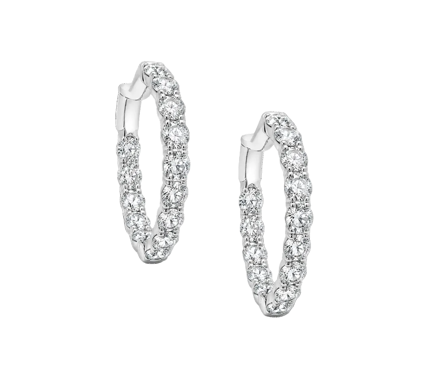 LAB DIAMOND HOOPS