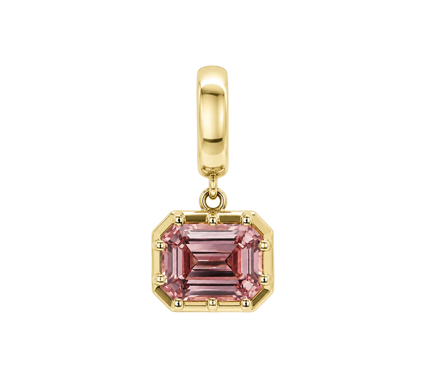 LAB PINK SAPPHIRE PENDANT