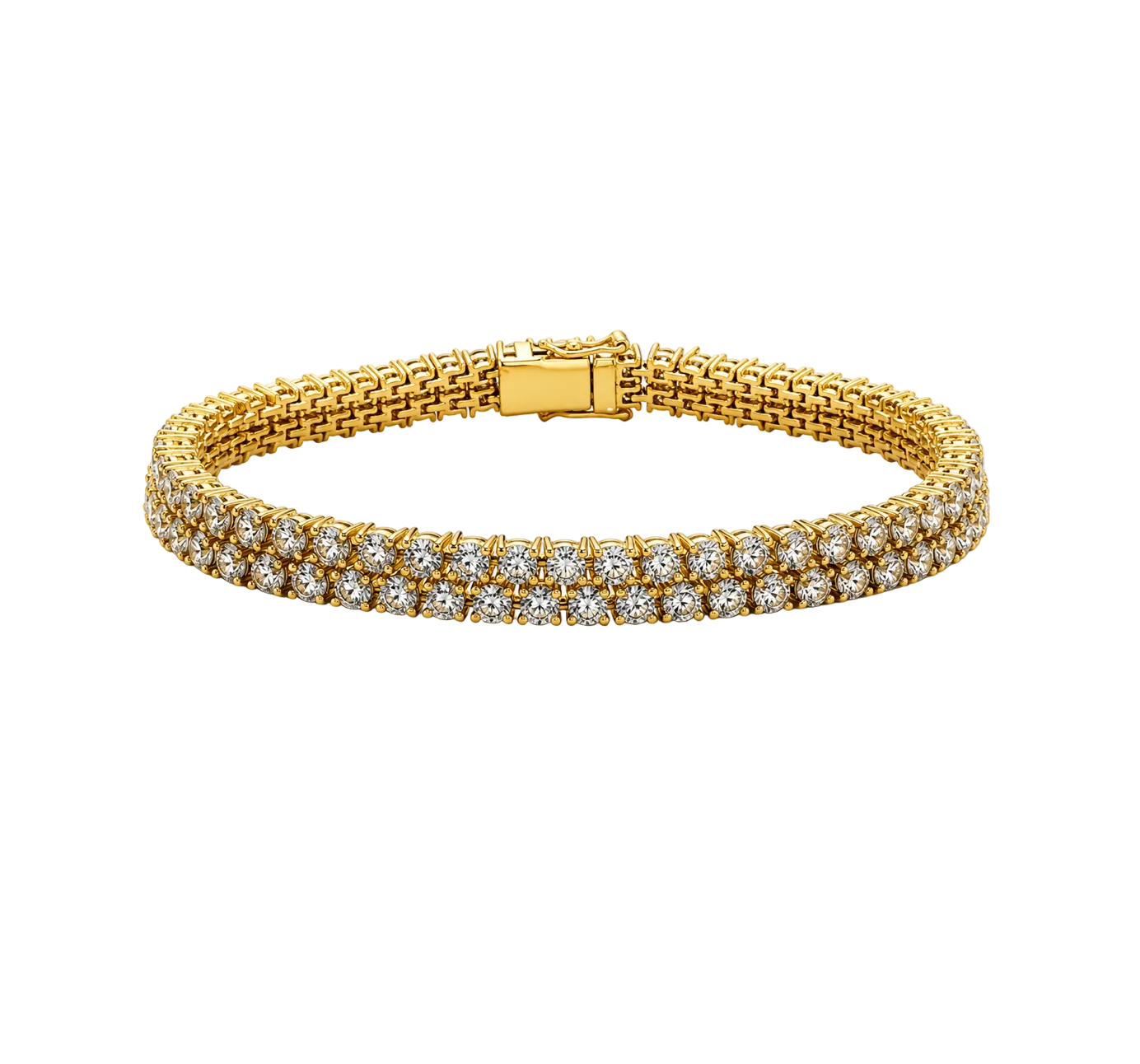DOUBLE DIAMOND TENNIS BRACELET