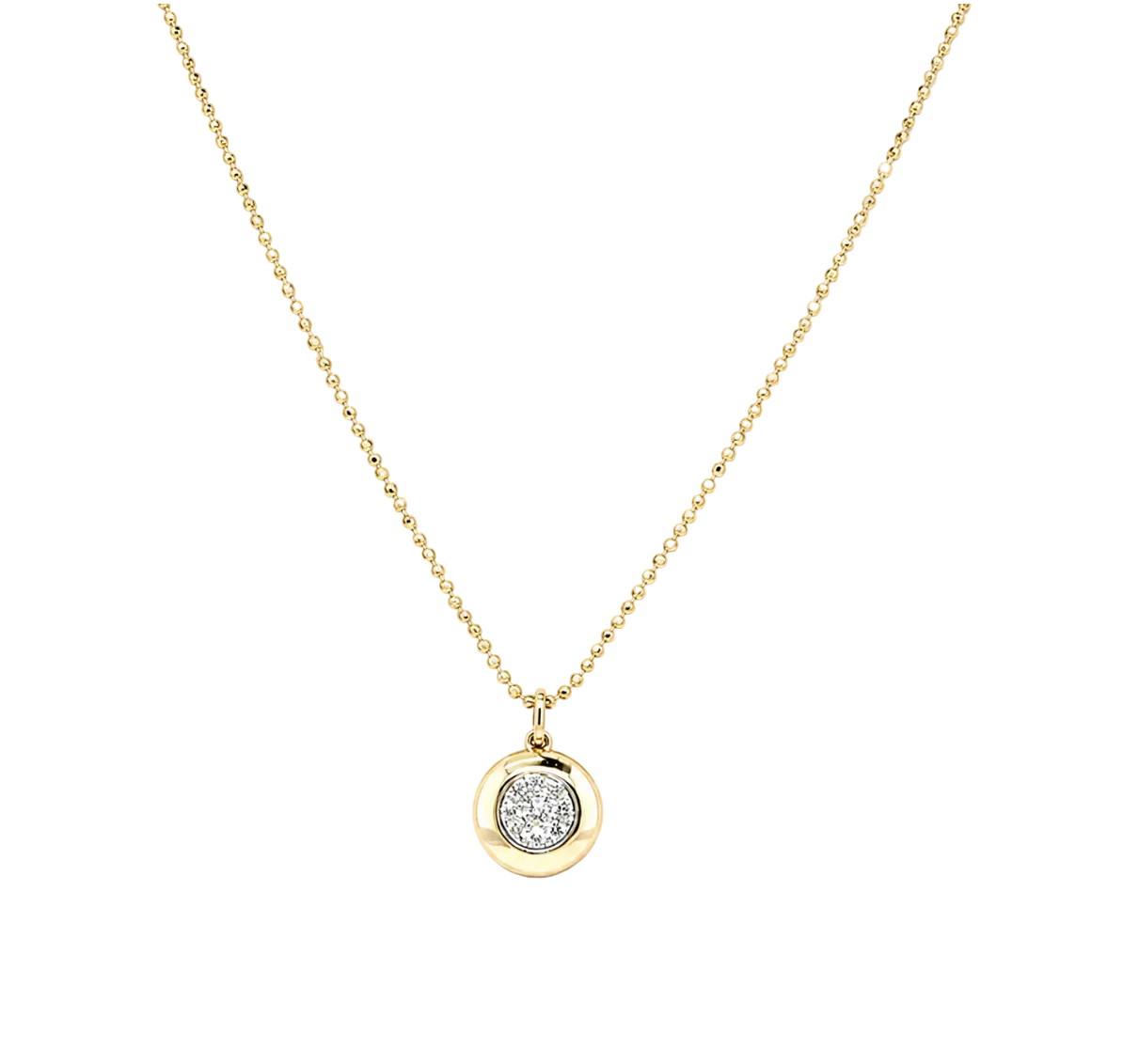 DIAMOND CLUSTER BUBBLE NECKLACE