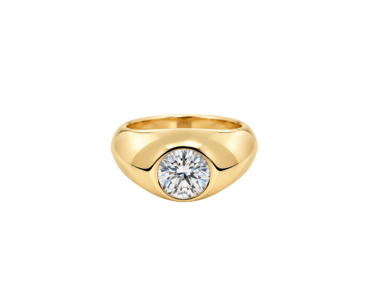 LAB BEZEL SET DIAMOND RING