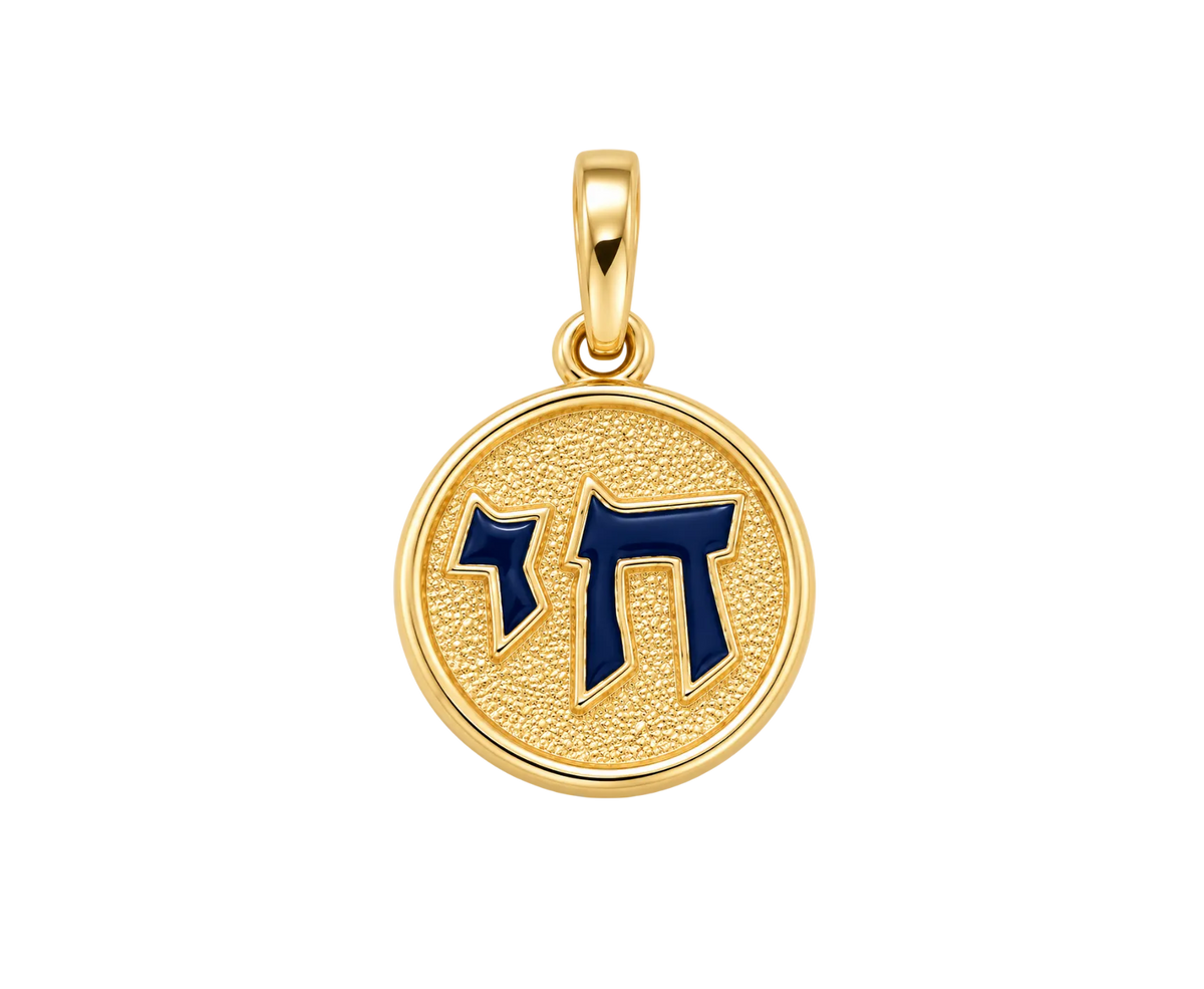 NAVY ENAMEL CHAI CHARM