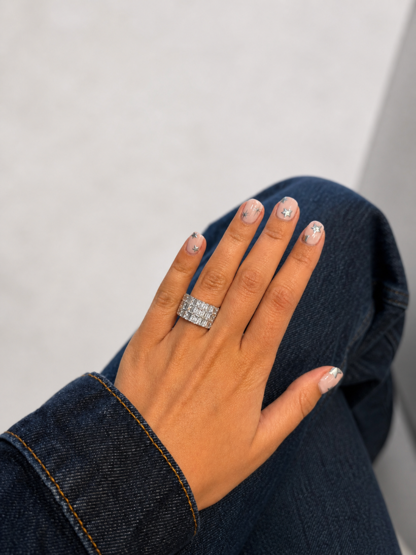 BAGUETTE & ROUND DIAMOND RING