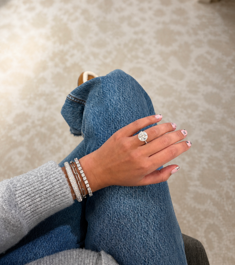 DOMED PAVÉ DIAMOND BANGLE