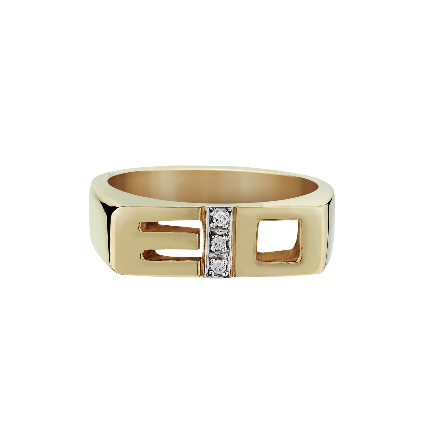 DIAMOND INITIAL RING