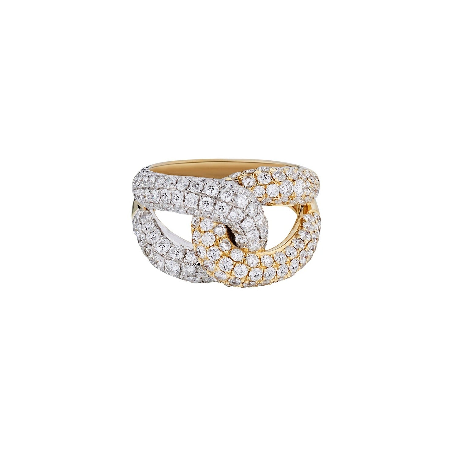 PAVÉ DIAMOND LINK RING