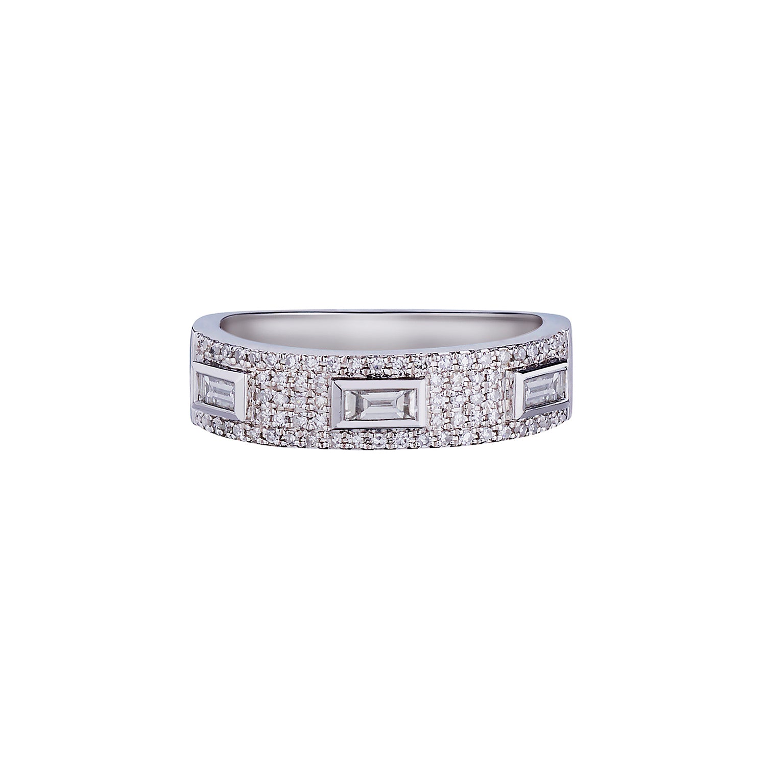 BAGUETTE & PAVÉ DIAMOND BAND