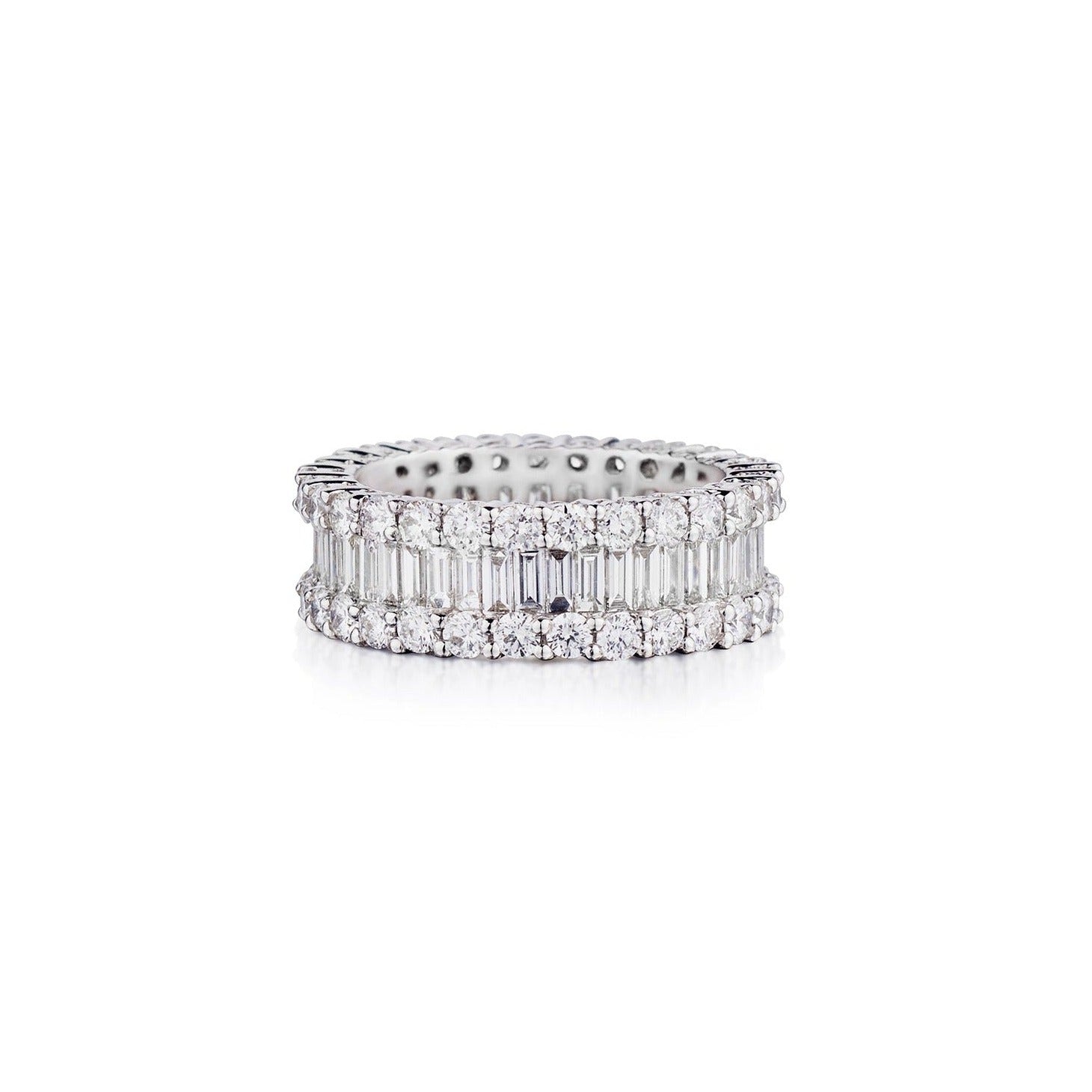 BAGUETTE & ROUND DIAMOND BAND