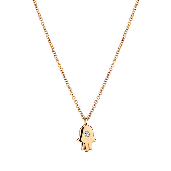 DIAMOND HAMSA NECKLACE