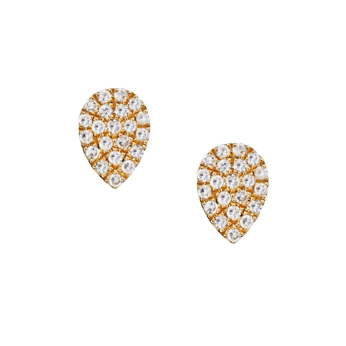 MINI PAVÉ PEAR SHAPED STUDS