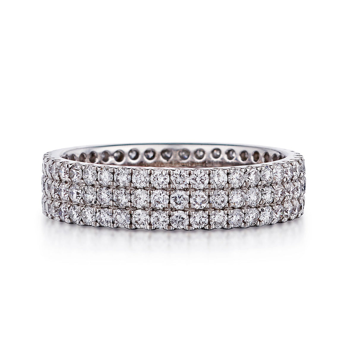 Triple Row Diamond Band