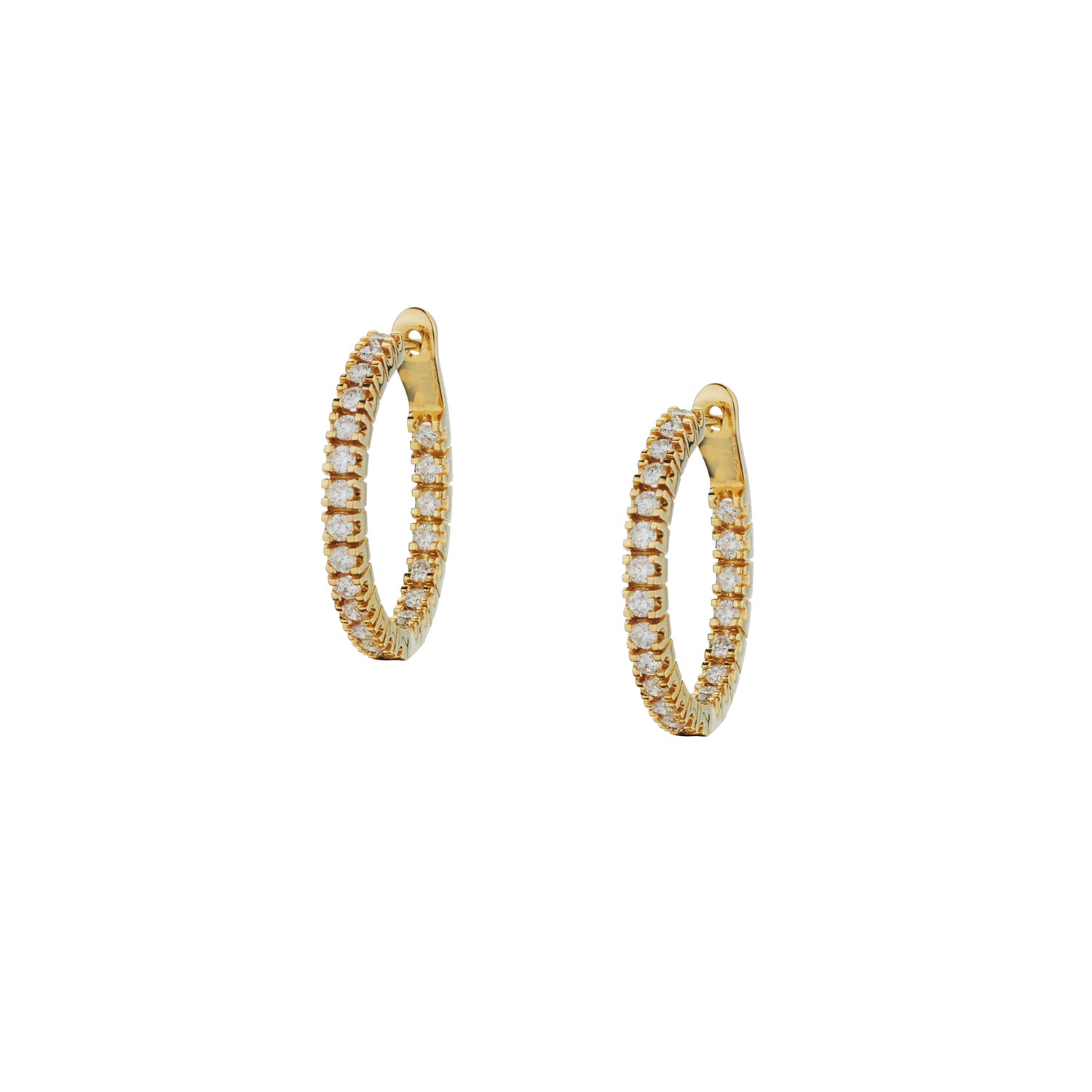 DIAMOND HOOP EARRINGS