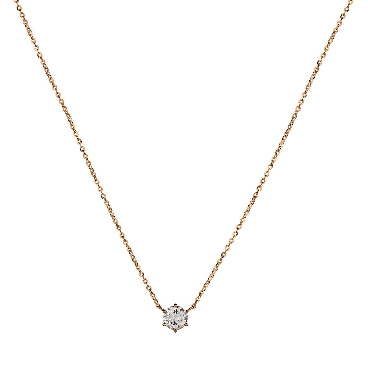 6 CLAW SINGLE DIAMOND NECKLACE