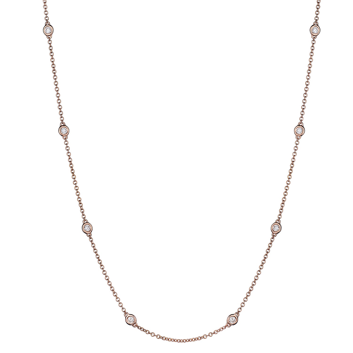 BEZEL SET DIAMOND NECKLACE