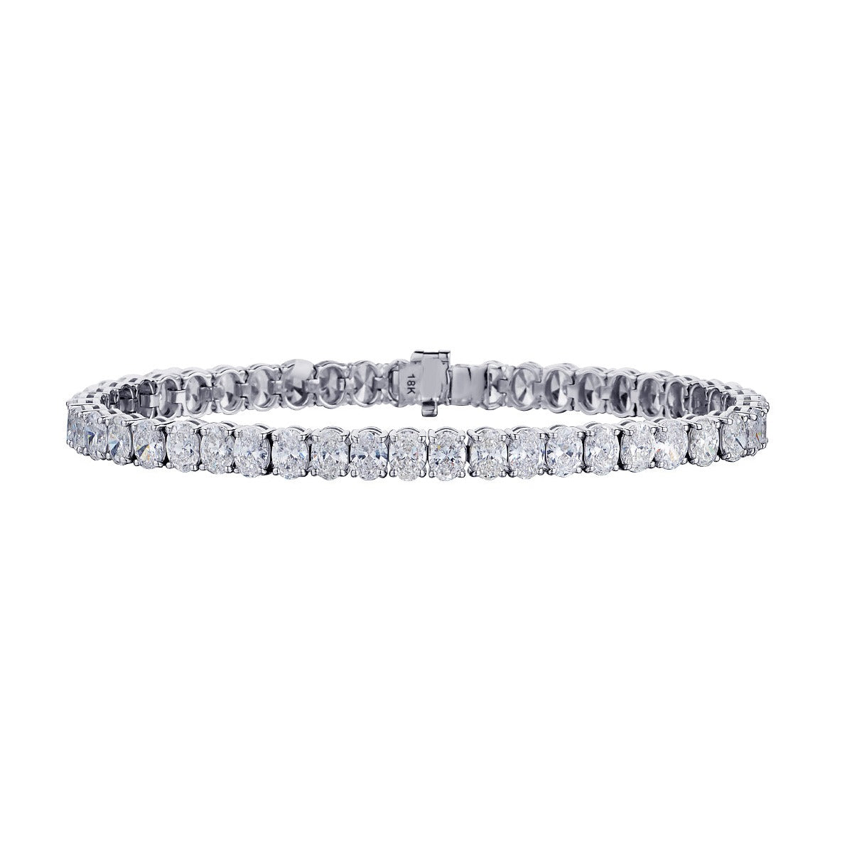 OVAL CUT DIAMOND TENNIS BRACELET