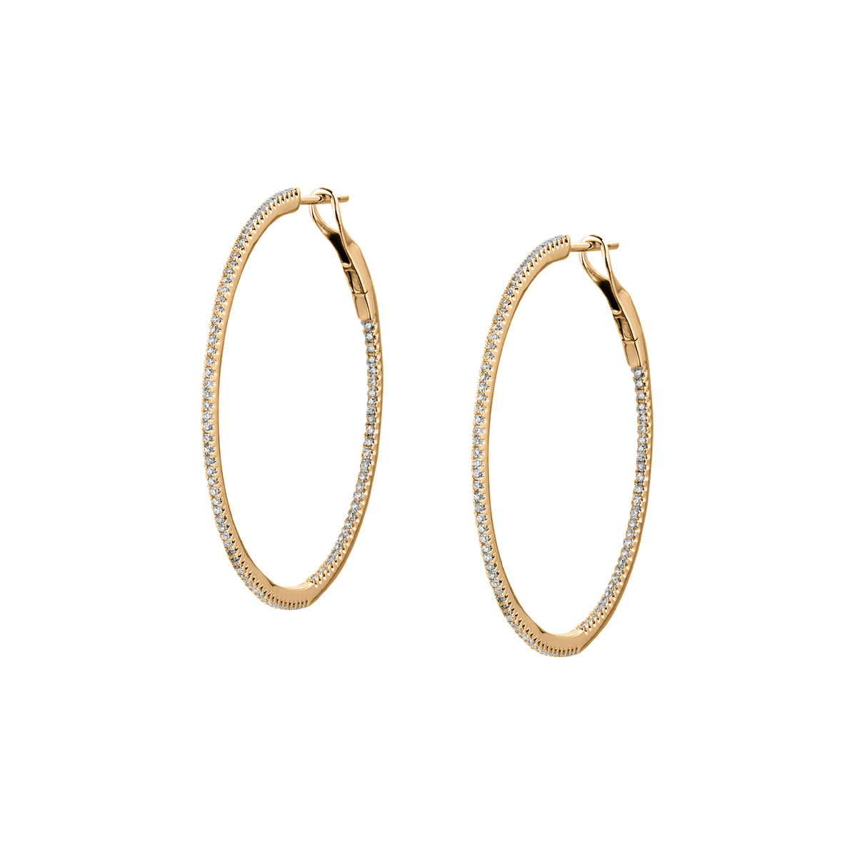 DIAMOND HOOP EARRINGS