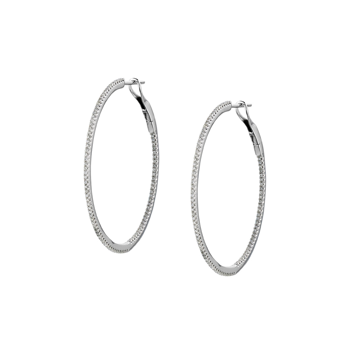 DIAMOND HOOP EARRINGS