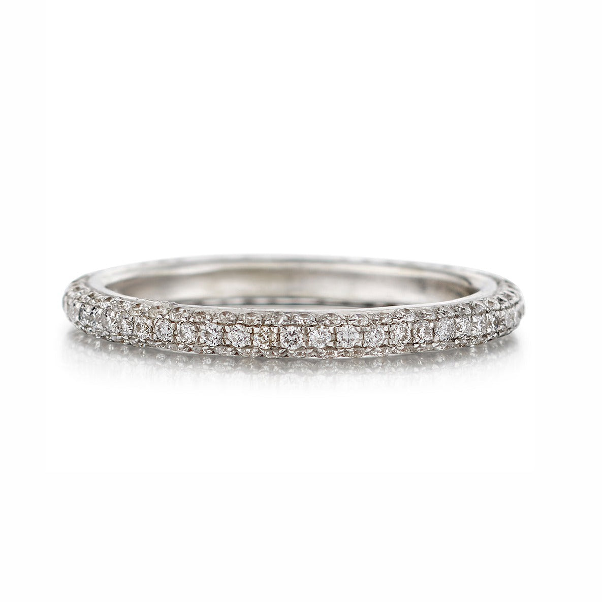 Triple Row Diamond Eternity Band