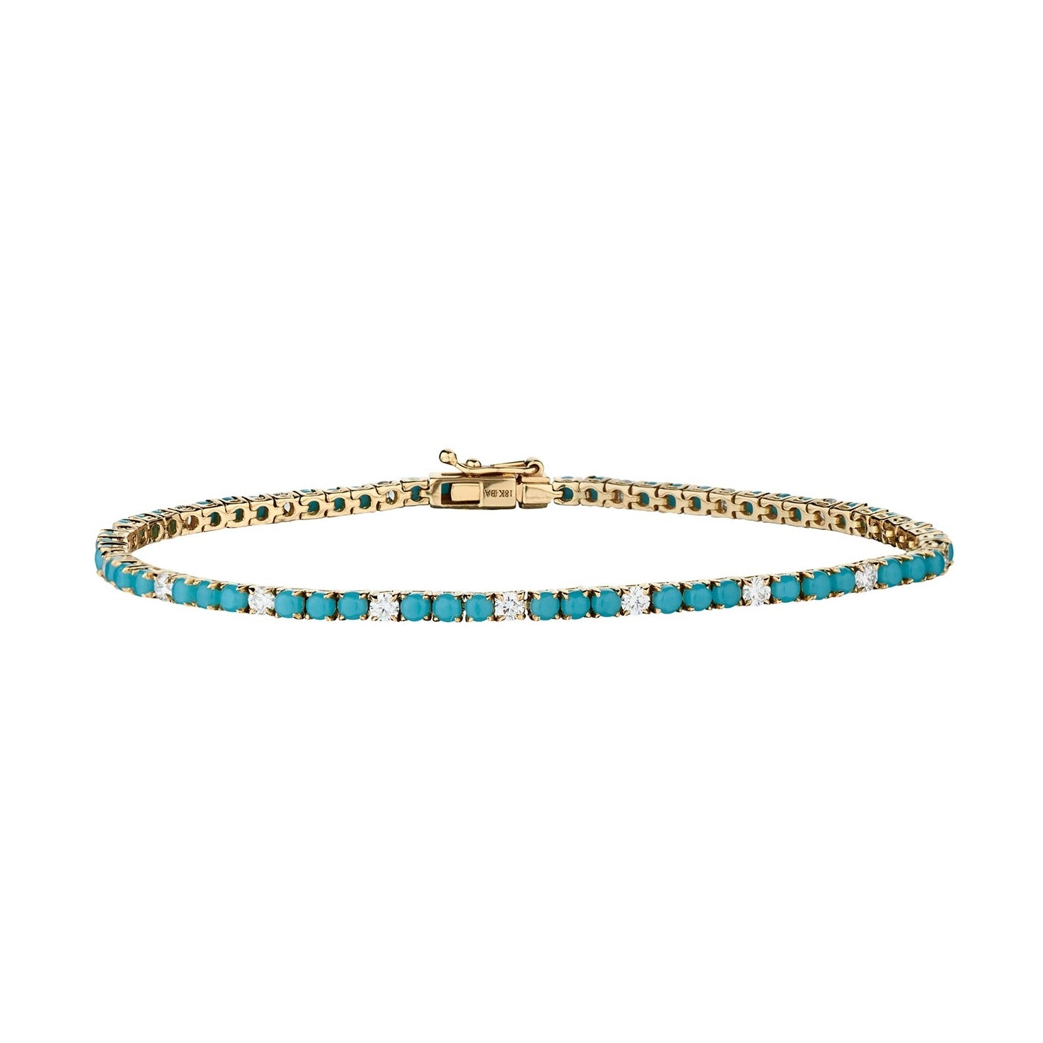 TURQUOISE & DIAMOND BRACELET