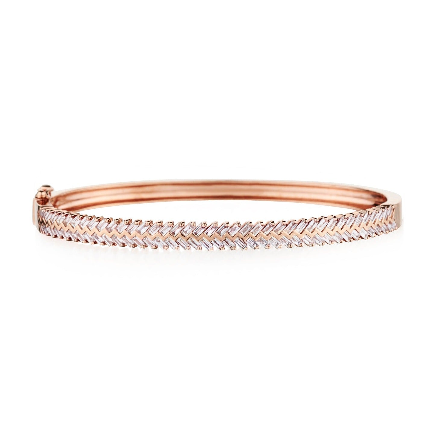 HERRINGBONE DIAMOND BANGLE