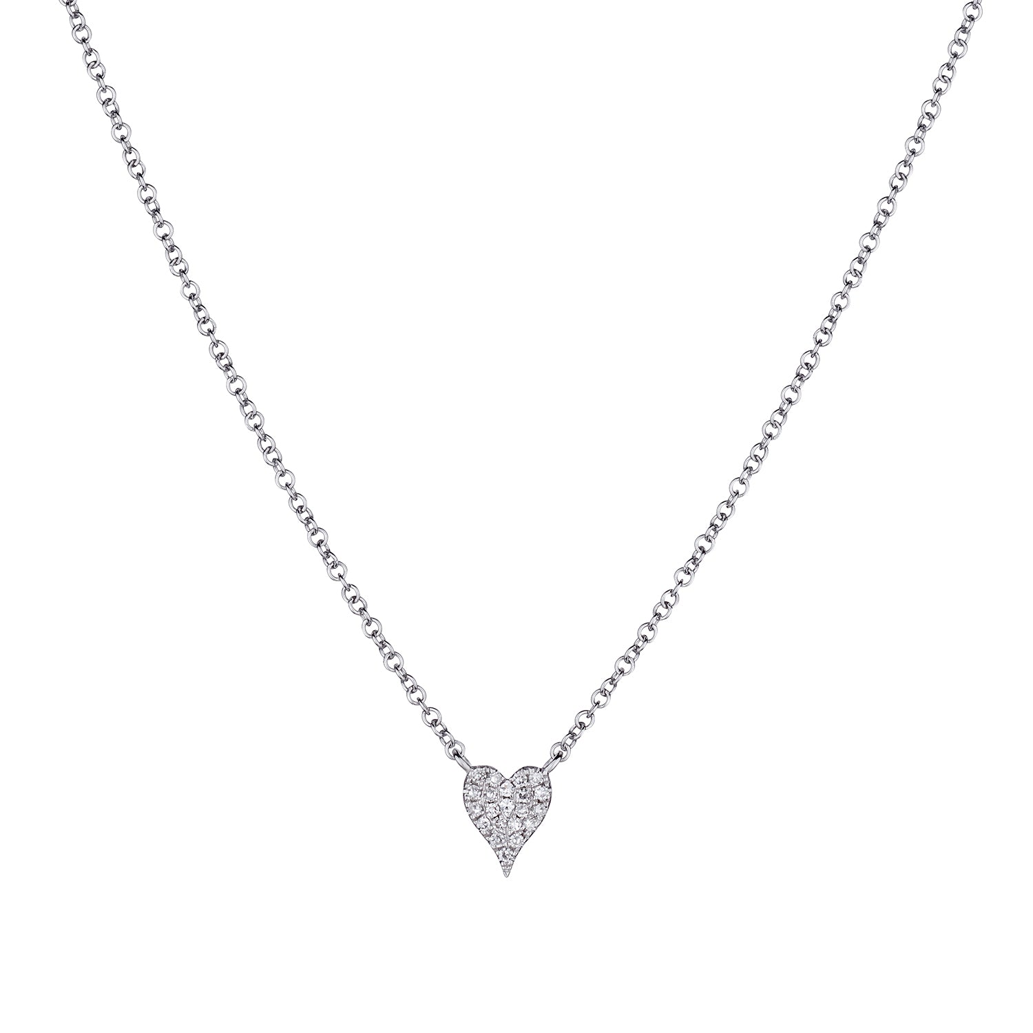 PAVÉ DIAMOND HEART NECKLACE