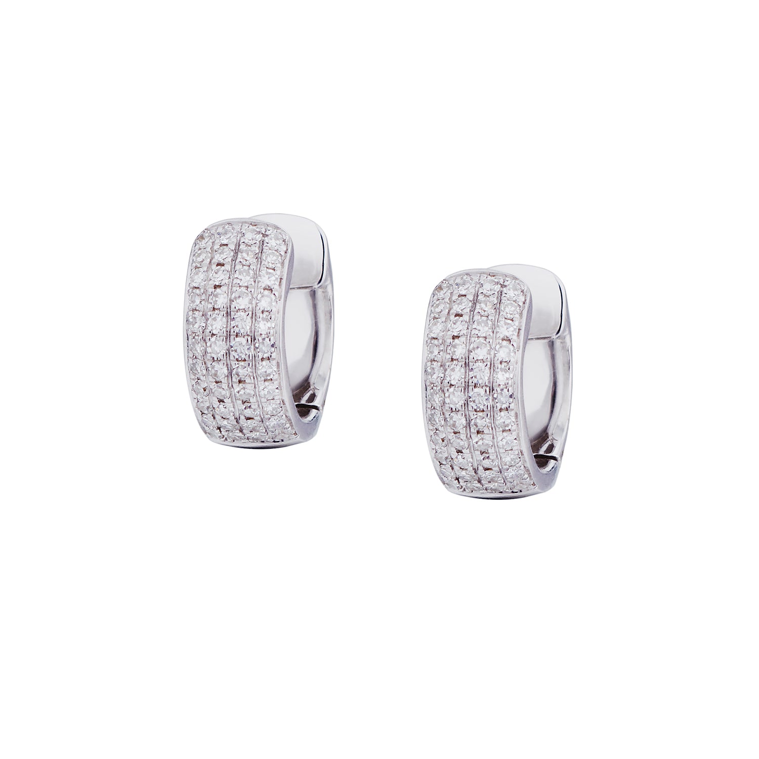 DIAMOND HUGGIE EARRINGS