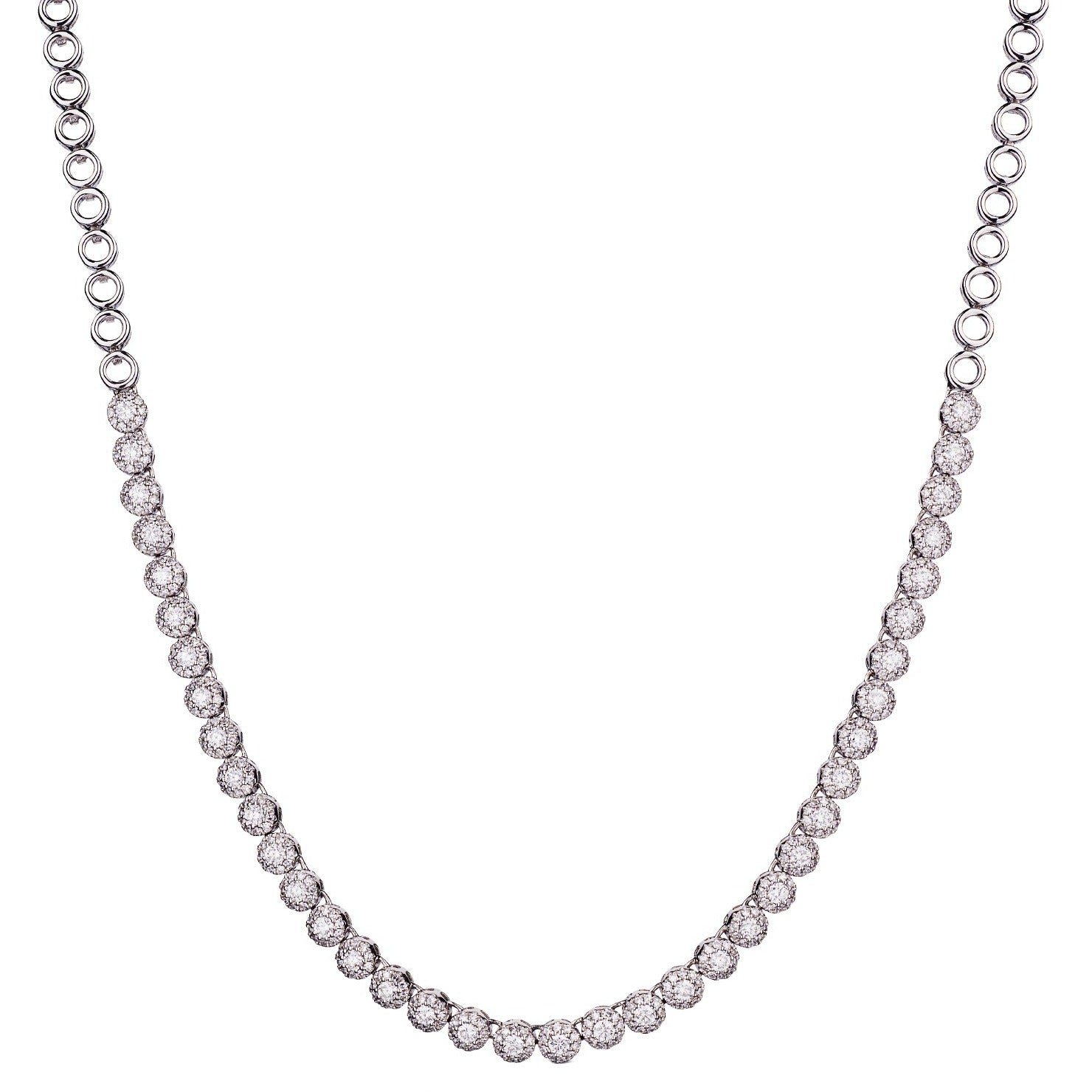 ROUND DIAMOND CIRCLET NECKLACE