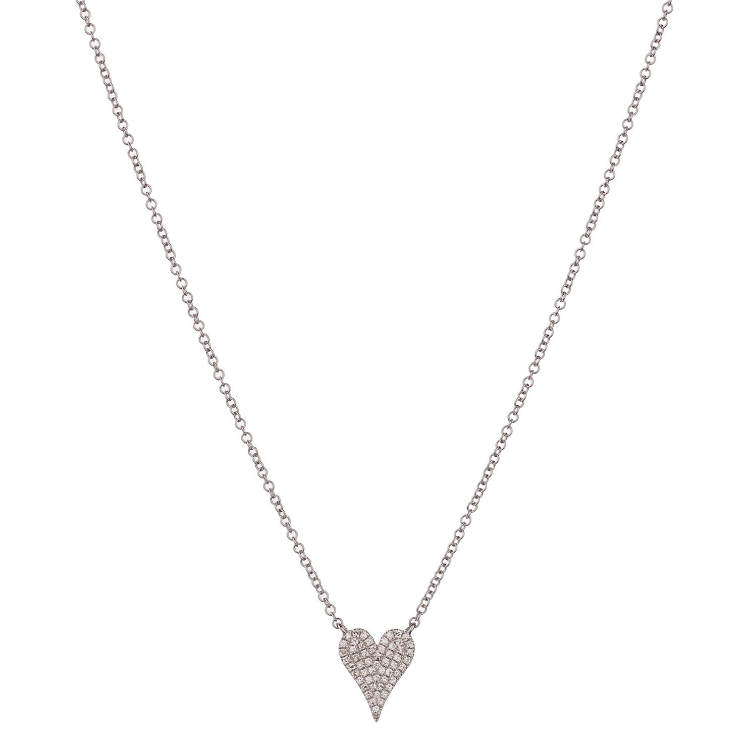 PAVÉ DIAMOND HEART NECKLACE