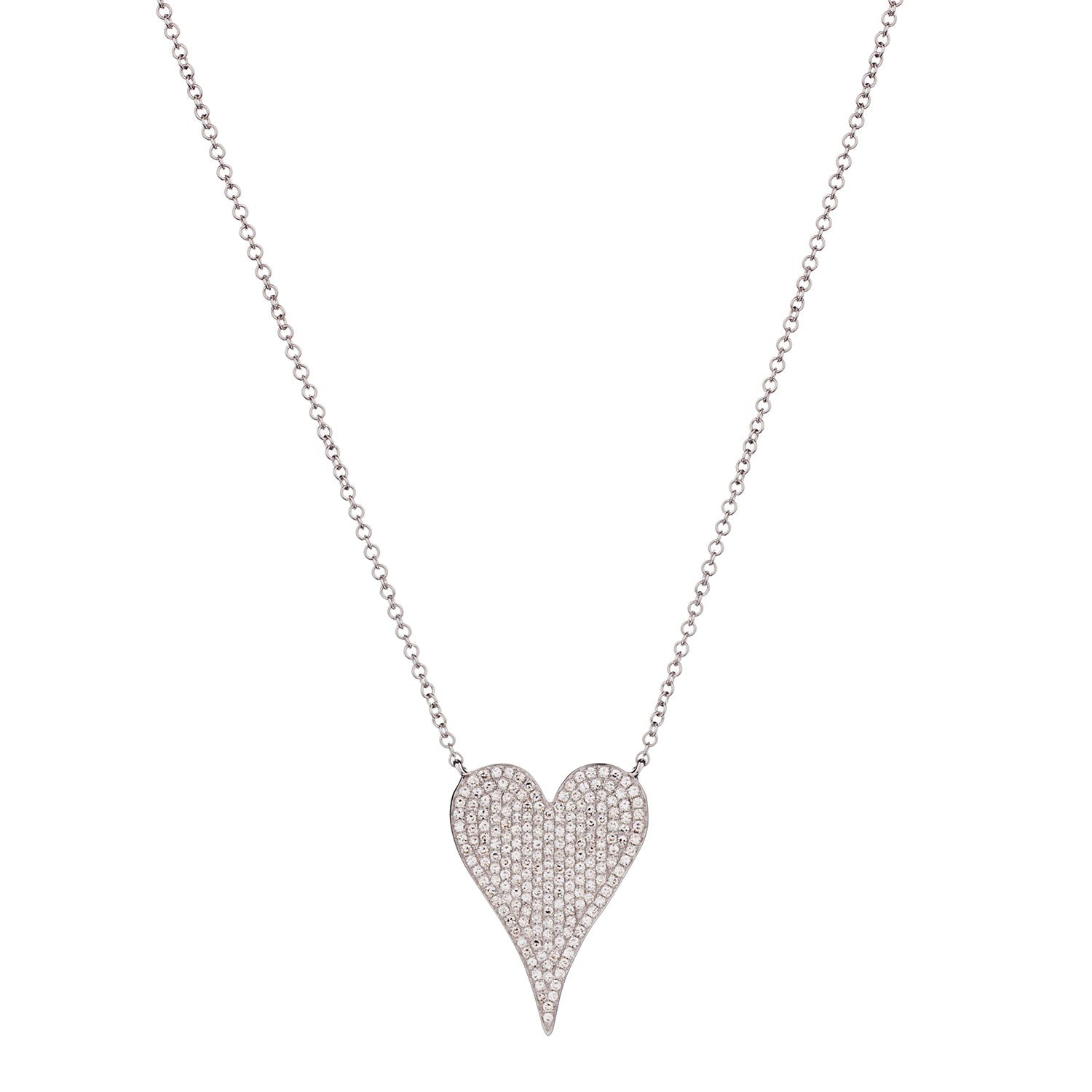 PAVÉ DIAMOND HEART NECKLACE